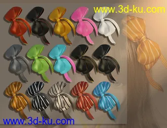 Natsuki Hair for Genesis 8 Females模型的图片18