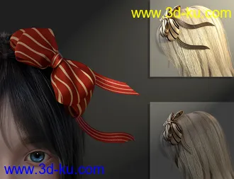 Natsuki Hair for Genesis 8 Females模型的图片19