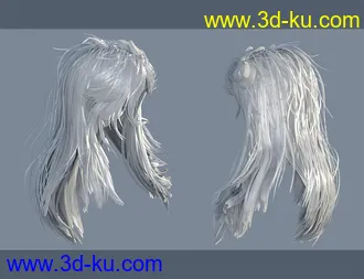 3D打印模型Natsuki Hair for Genesis 8 Females的图片