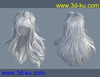 3D打印模型Natsuki Hair for Genesis 8 Females的图片