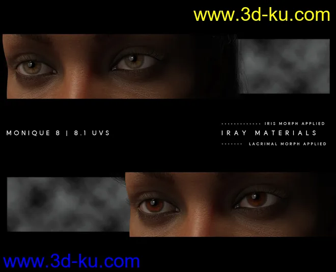 Natural Eyes II for Genesis 8.1 Females and Males模型的图片3