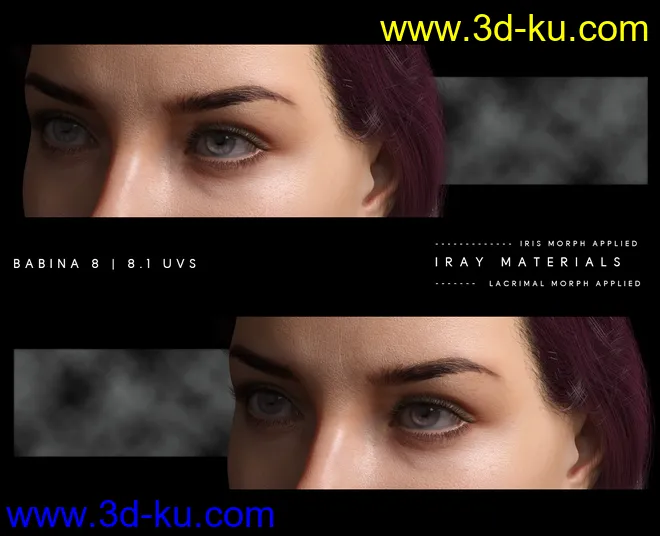 Natural Eyes II for Genesis 8.1 Females and Males模型的图片4