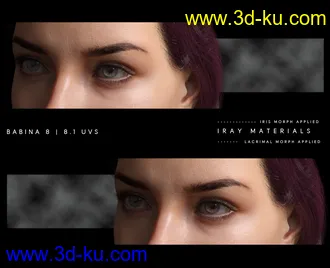 3D打印模型Natural Eyes II for Genesis 8.1 Females and Males的图片
