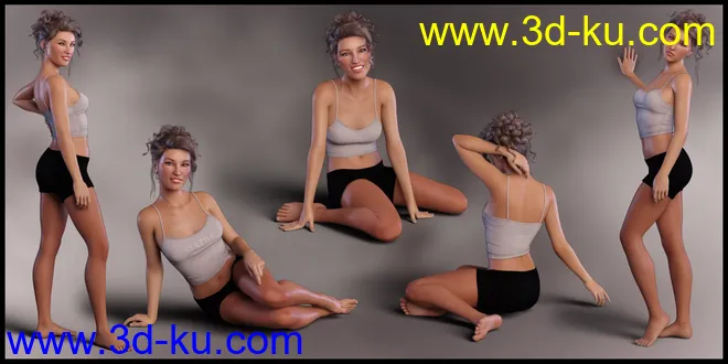 Naturally Poses for Genesis 8.1 Female模型的图片4