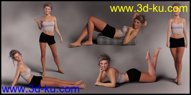 Naturally Poses for Genesis 8.1 Female模型的图片5