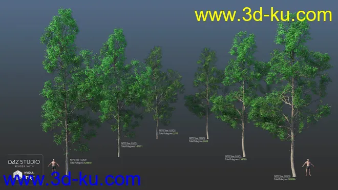 Nature Trees Pack 5模型的图片3