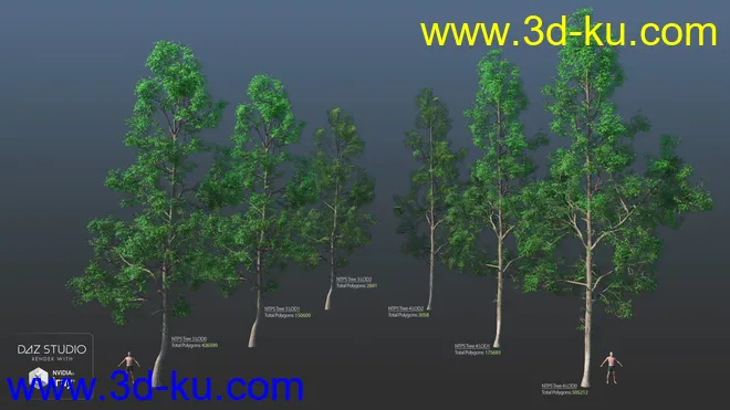 Nature Trees Pack 5模型的图片4