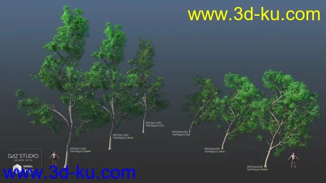 Nature Trees Pack 5模型的图片7