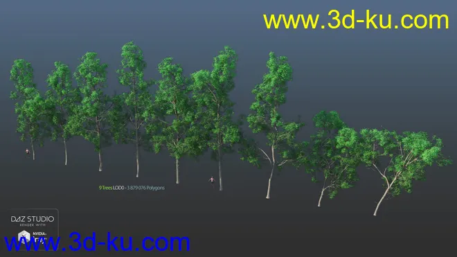 Nature Trees Pack 5模型的图片11