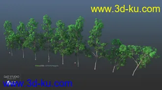 3D打印模型Nature Trees Pack 5的图片