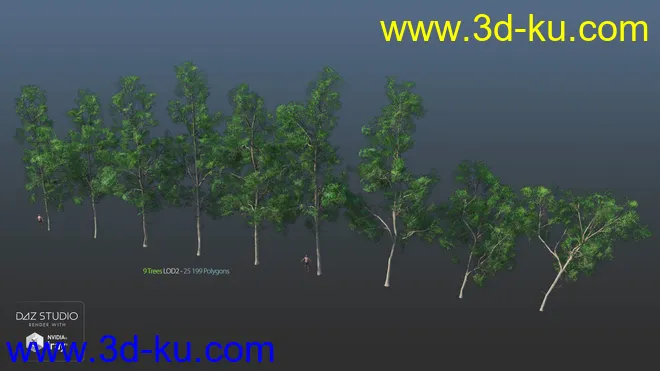 Nature Trees Pack 5模型的图片13