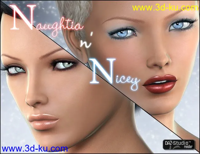 Naughtia and Nicey for V4模型的图片1