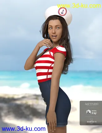 3D打印模型Navy Girl for Genesis 8 Female(s)的图片