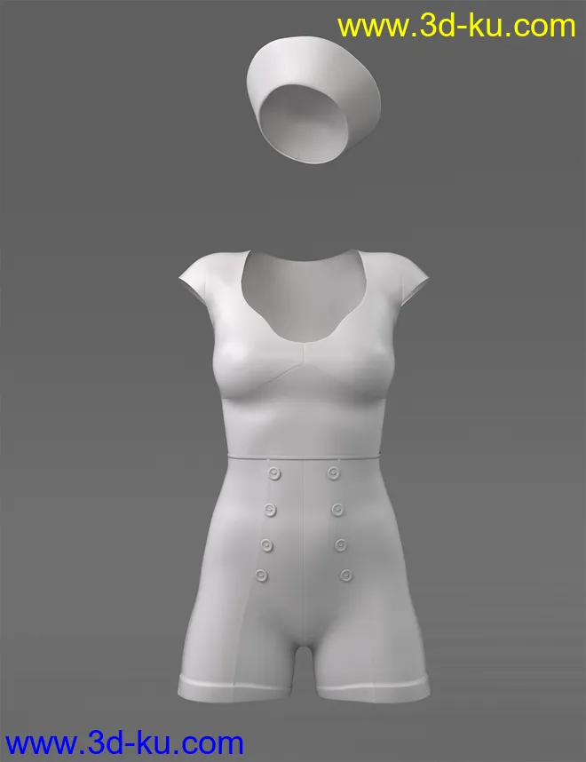 Navy Girl for Genesis 8 Female(s)模型的图片7