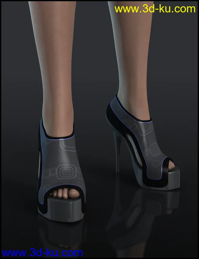 Neoprene Platforms for Genesis 2 Female(s)模型的图片1