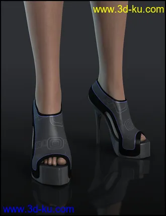3D打印模型Neoprene Platforms for Genesis 2 Female(s)的图片