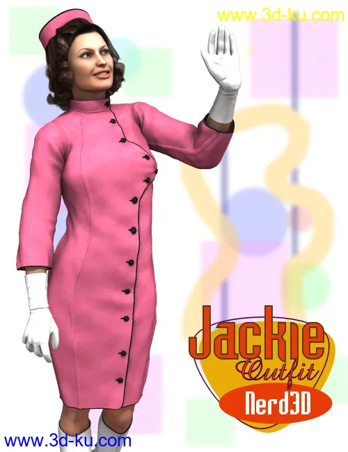 Nerd3D Jackie Outfit模型的图片1