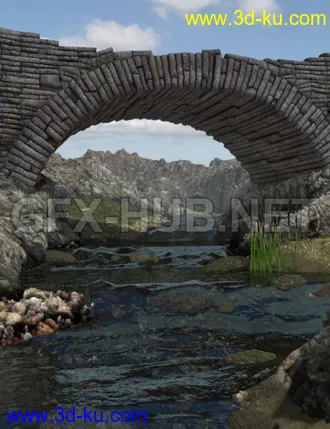 3D打印模型Nerd3D Stone Bridge的图片