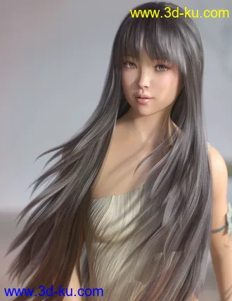 3D打印模型Neve Hair for Genesis 3 and 8 Females的图片