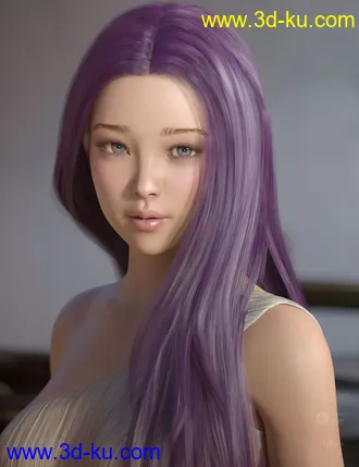 3D打印模型Neve Hair for Genesis 3 and 8 Females的图片