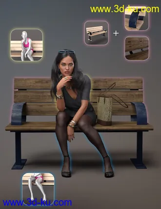 3D打印模型NG Build Your Own Sitting Poses for Genesis 8 Female的图片