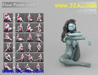 3D打印模型NG Build Your Own Sitting Poses for Genesis 8 Female的图片