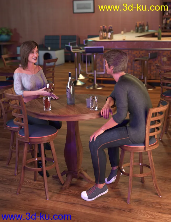 Night Lounge Poses模型的图片3