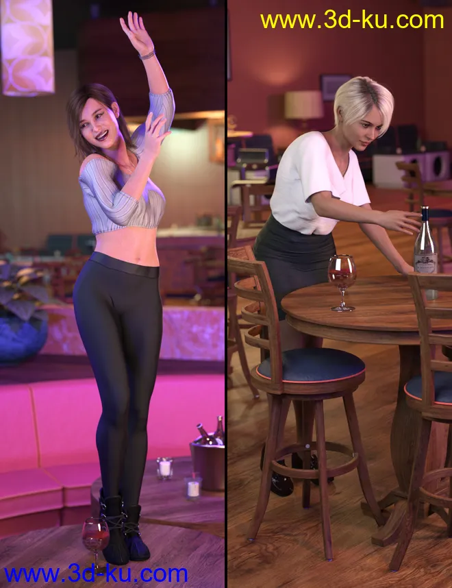 Night Lounge Poses模型的图片5