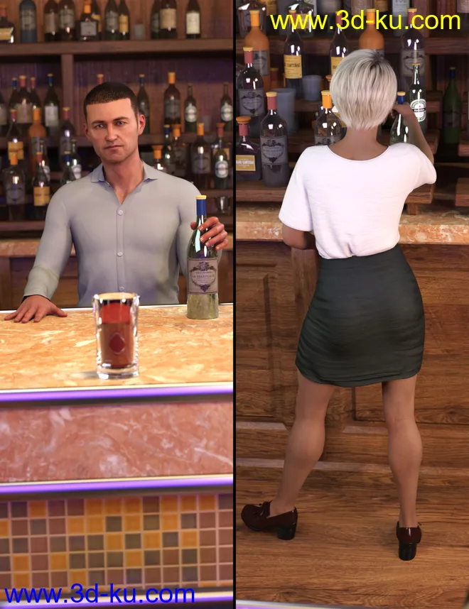 Night Lounge Poses模型的图片9