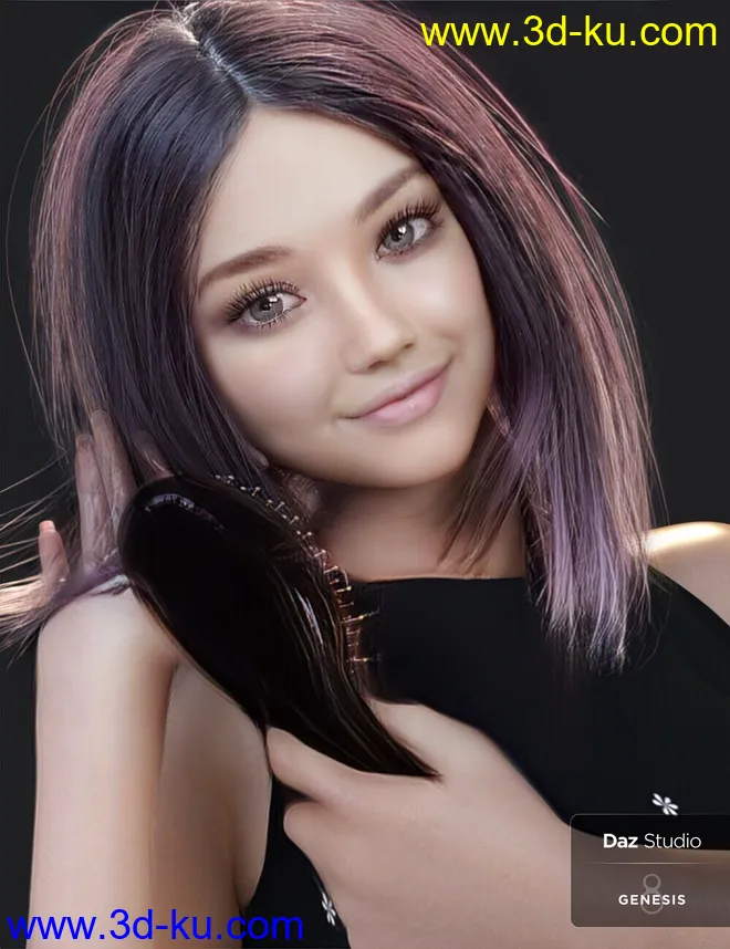 Nirv Fashion Stylized Bob Hair模型的图片2