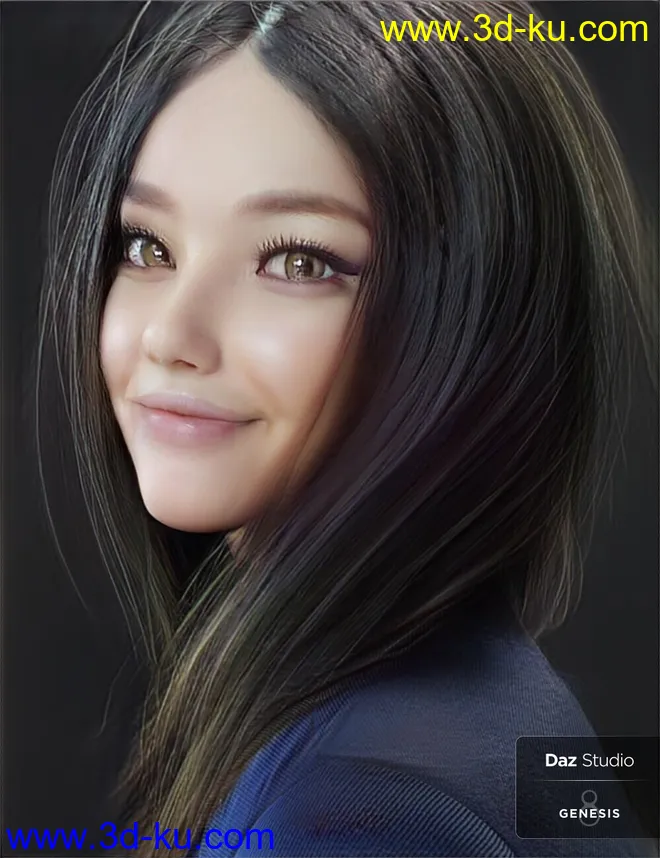 Nirv Fashion Stylized Bob Hair模型的图片3