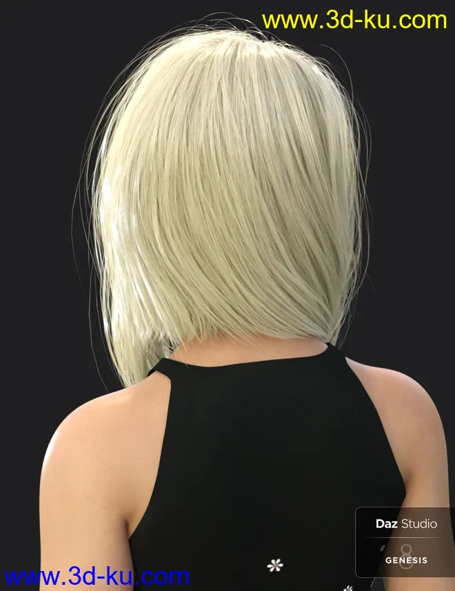 Nirv Fashion Stylized Bob Hair模型的图片8