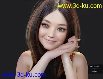 3D打印模型Nirv Fashion Stylized Bob Hair的图片