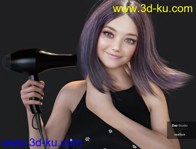 Nirv Fashion Stylized Bob Hair模型的图片10