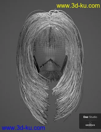 3D打印模型Nirv Fashion Stylized Bob Hair的图片