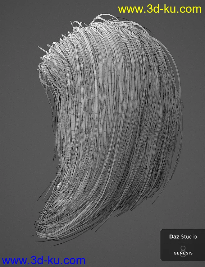 Nirv Fashion Stylized Bob Hair模型的图片17