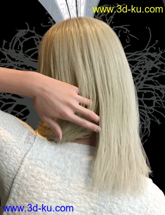 3D打印模型Nirv Sweet Pie Hair for Genesis 8 Females的图片