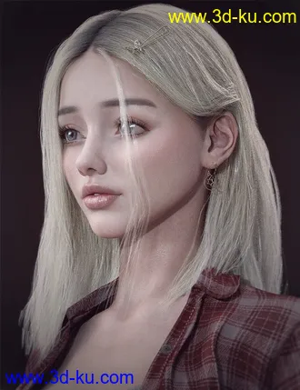 3D打印模型Nirv Sweet Pie Hair for Genesis 8 Females的图片