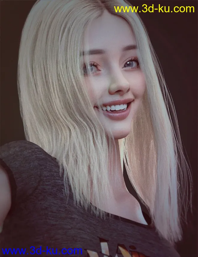 Nirv Sweet Pie Hair for Genesis 8 Females模型的图片16