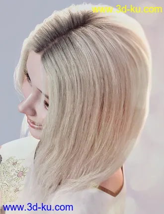 3D打印模型Nirv Sweet Pie Hair for Genesis 8 Females的图片