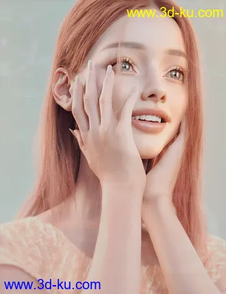 3D打印模型Nirv Sweet Pie Hair for Genesis 8 Females的图片