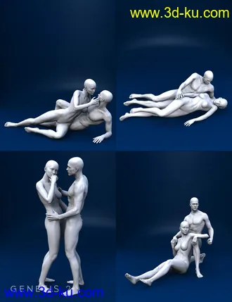 3D打印模型Noi Due Poses的图片