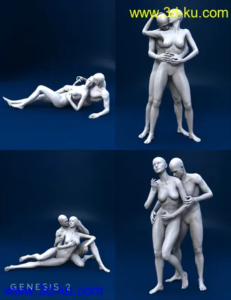 3D打印模型Noi Due Poses的图片