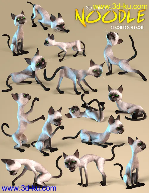 Noodle the Toon Cat模型的图片1