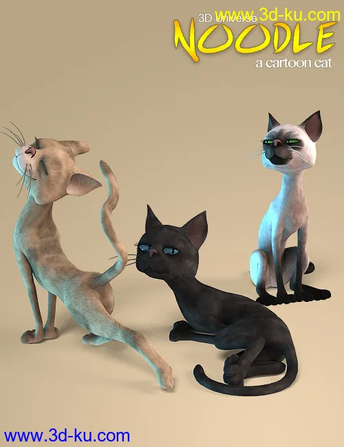 Noodle the Toon Cat模型的图片2