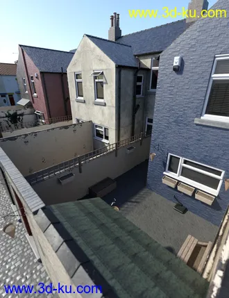 3D打印模型Northern Terrace Street Rear Yards and Alleyway的图片