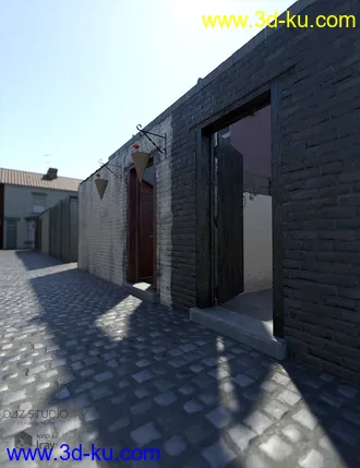 3D打印模型Northern Terrace Street Rear Yards and Alleyway的图片