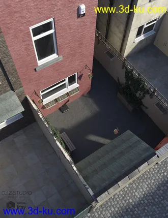 3D打印模型Northern Terrace Street Rear Yards and Alleyway的图片