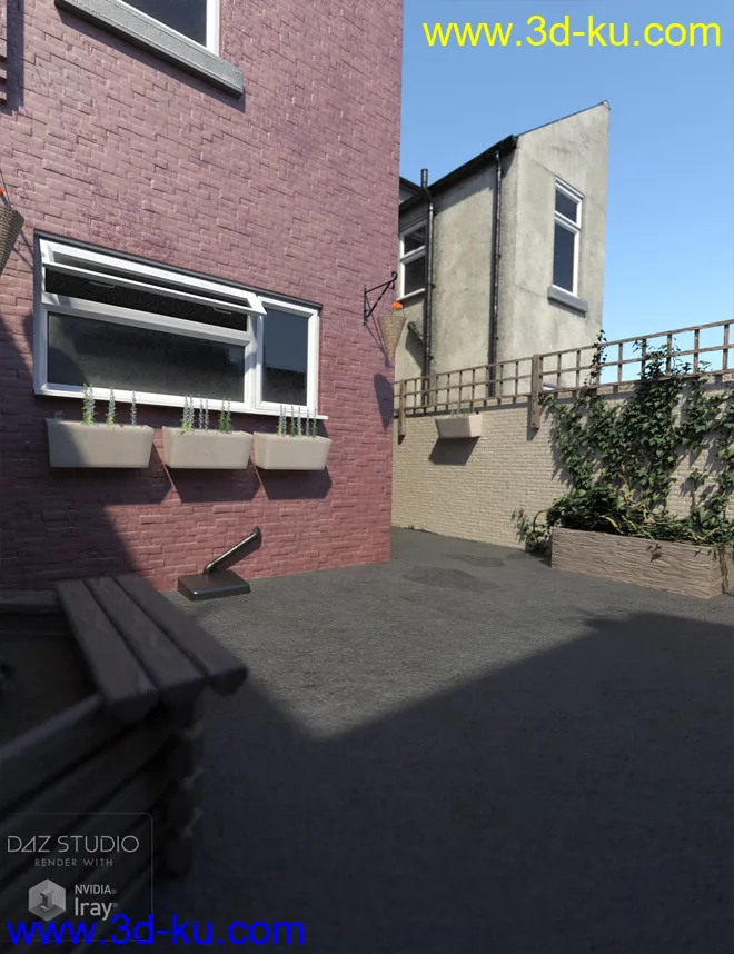 Northern Terrace Street Rear Yards and Alleyway模型的图片5