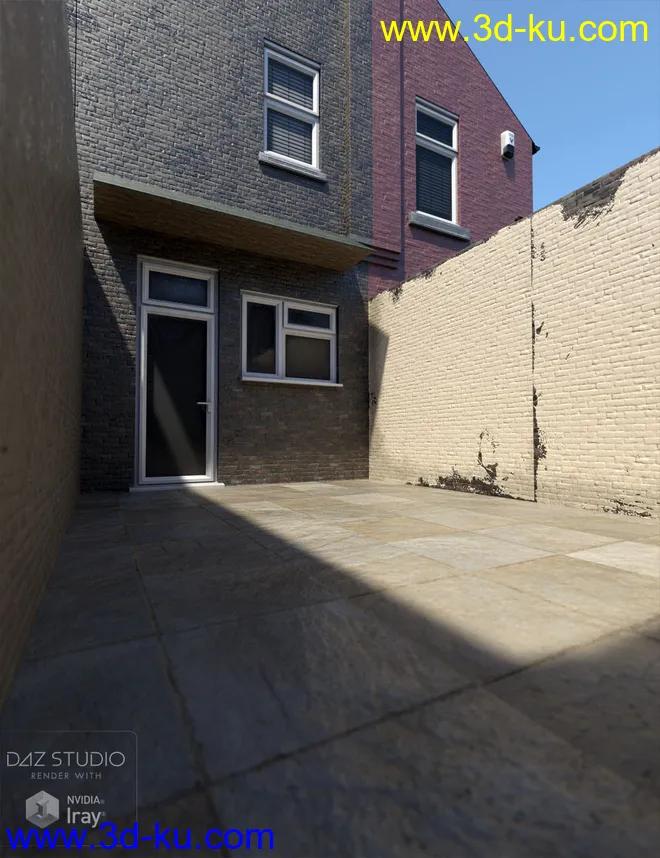 Northern Terrace Street Rear Yards and Alleyway模型的图片7